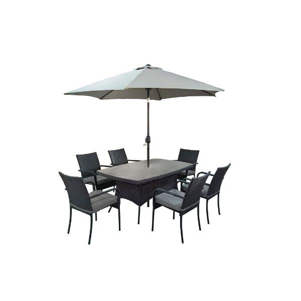 Cusco rattan dining deals set