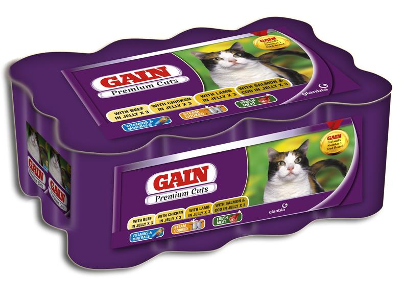 Gain Cat Food - Premium Cuts (12 x 400g) Pack