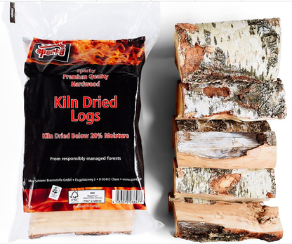 Sparky Kiln Dried Birch Hardwood Firewood Bag &lt;20% 22L