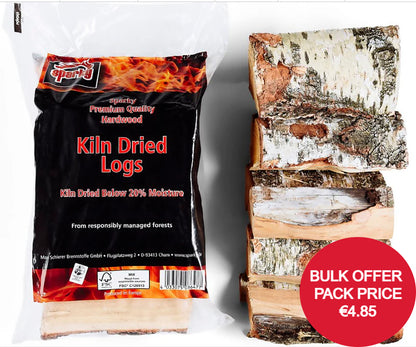 Sparky Kiln Dried Birch Hardwood Firewood Bag &lt;20% 22L