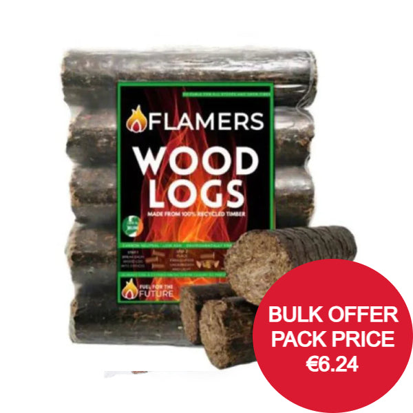 Flamers Hardwood Woodlogs 5 Pack