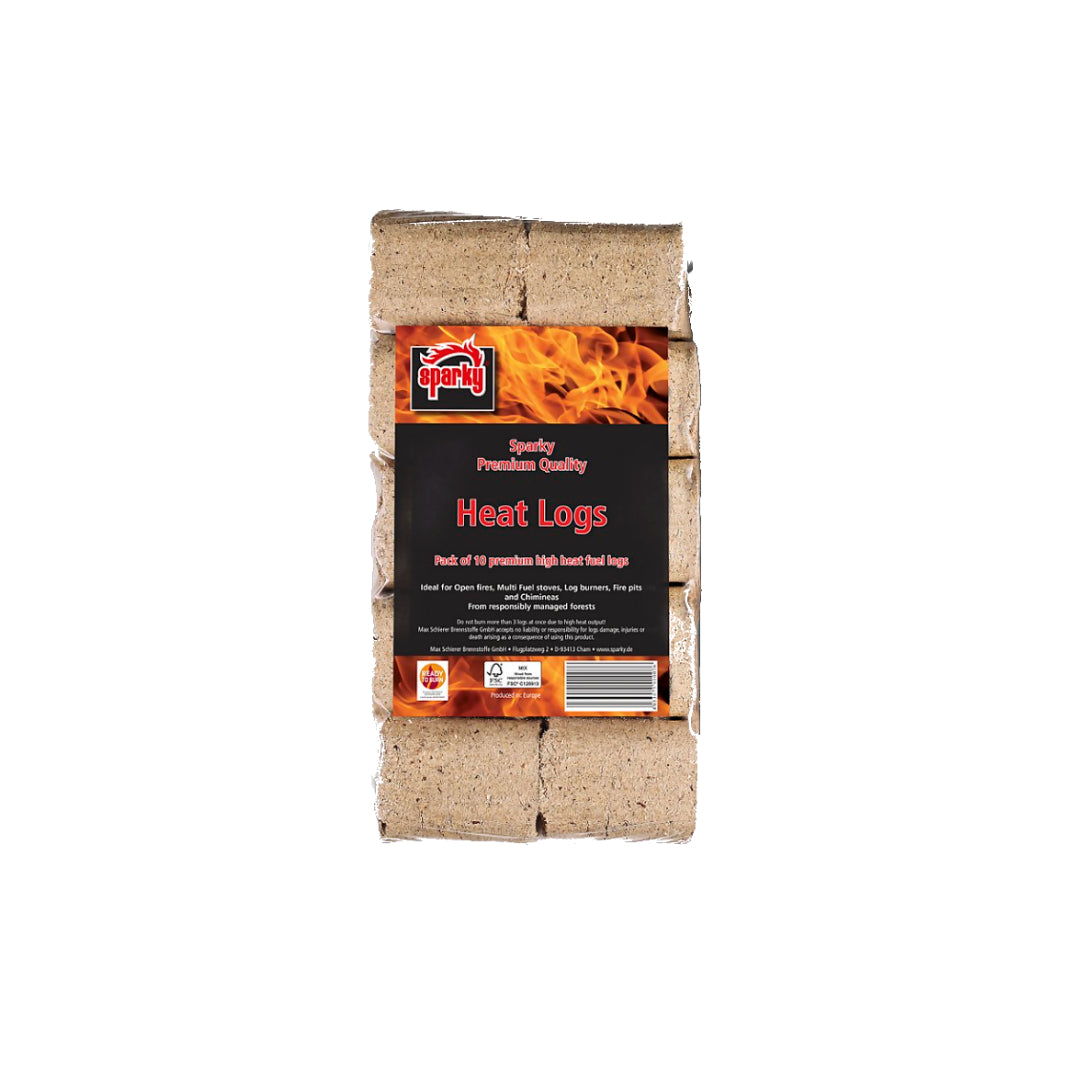 Sparky Premium Quality Heat Log Briquettes 12 Pack 10KG