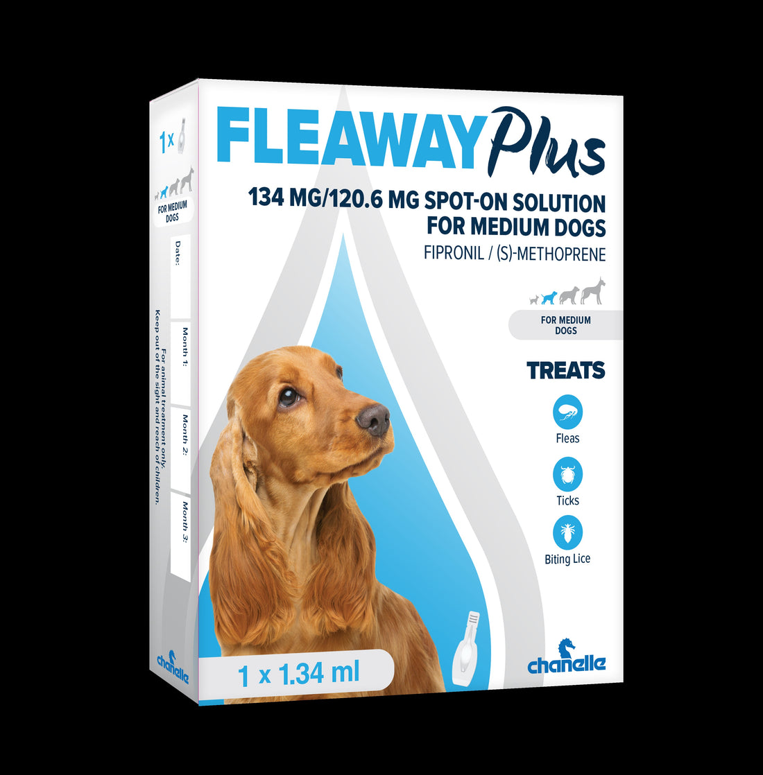 Fleaway Plus - Medium Dog 134mg. 1&