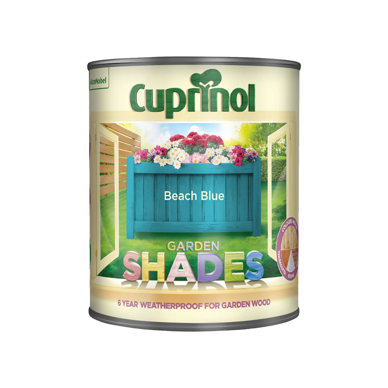 Cuprinol Garden Shades Beach Blue 1L Paint