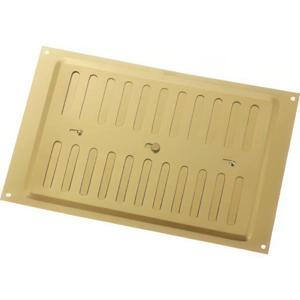 Map Aluminium Hit &amp; Miss Vent Gold 9&quot;x 6 &quot;(229mm x 152mm)