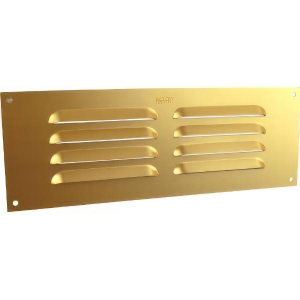 Map Aluminium Louvre Vent Gold 9&quot;x 3 &quot; (229mm x 76mm)