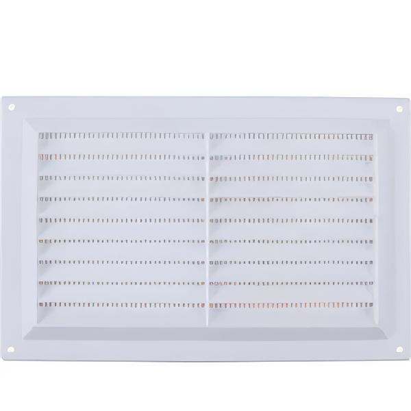 Map Plastic Flush Louvre Vent White 9&quot;x 6 &quot;(229mm x 152mm)