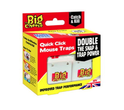 Big Cheese Quick Click Mouse Trap 2 Pack