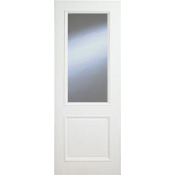 Monroe Primed 2 Panel Bolection Door 80X32 Clear Glazed