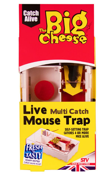 The Big Cheese, Ready-Baited, Poison-Free Live Multi-Catch Mouse