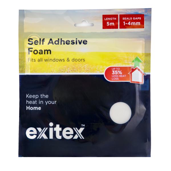 Exitex Self Adhesive Foam fits all windows and doors