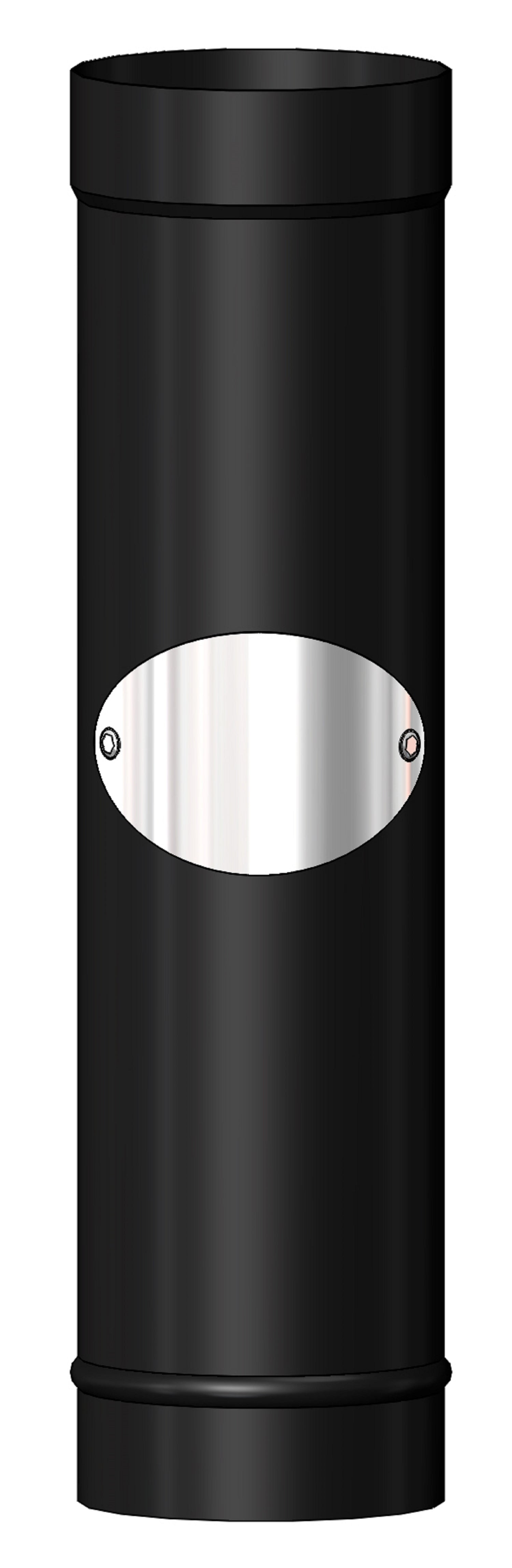 Mi Flues System 7 150MM Enamel Black With Door 500MM – Co-Op Superstores