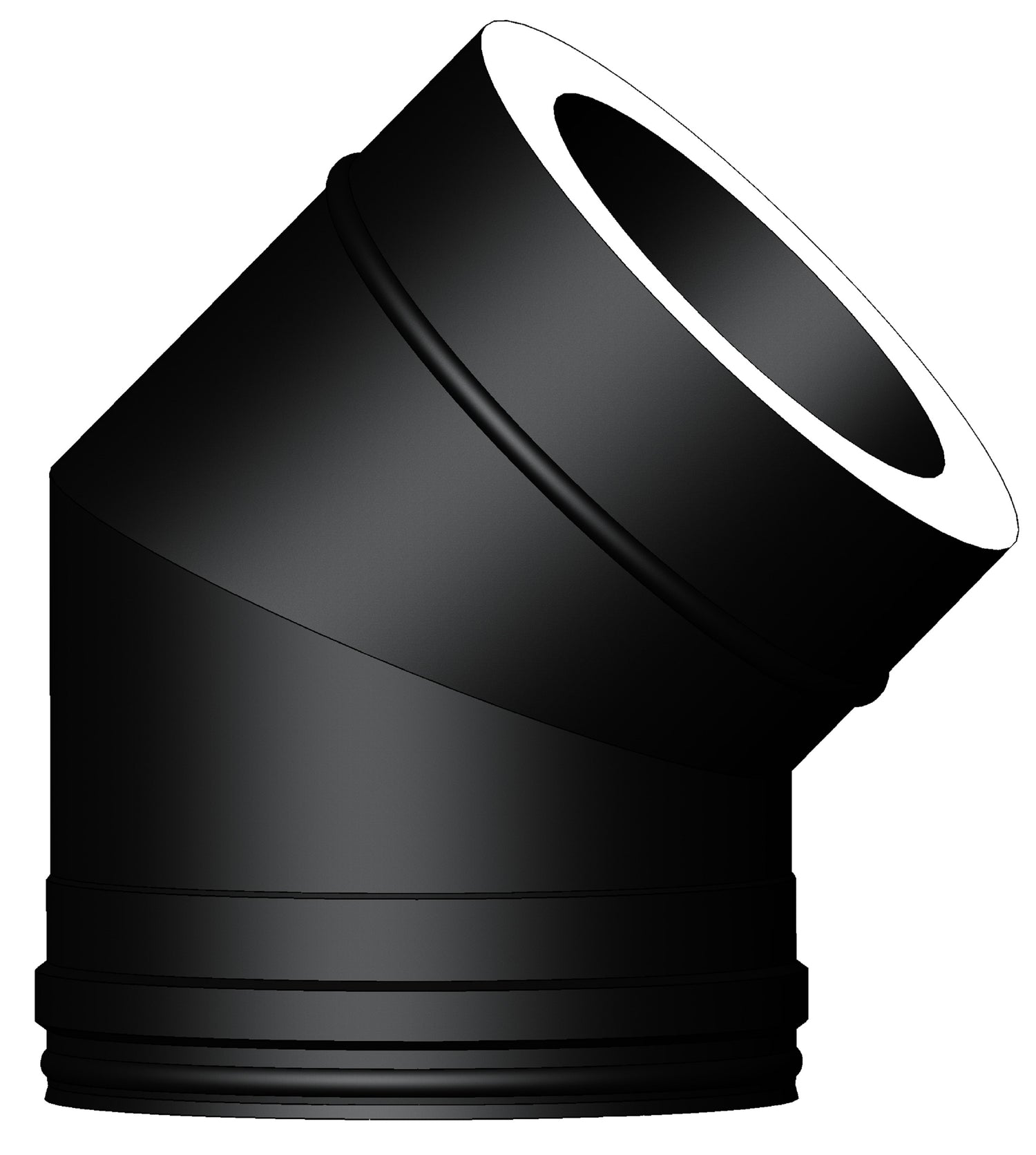 Mi Flues System 2 125MM 45 Deg Bend Black – Co-Op Superstores