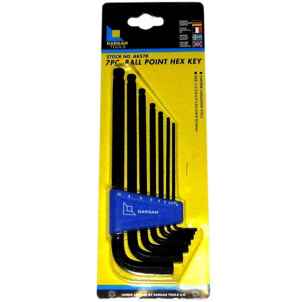 Dargan 7 piece ball allen key set