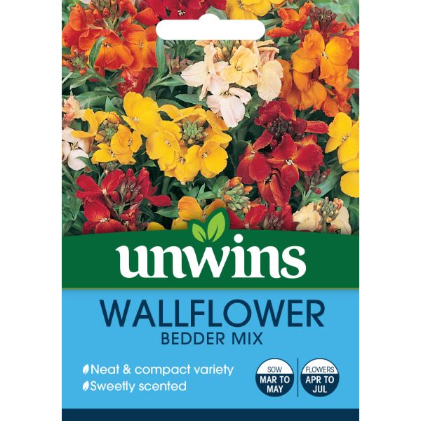 Unwins Seed Packet Wallflower Bedder Mix