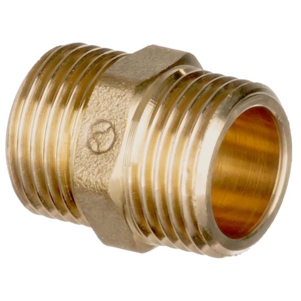 Easi Plumb 3/8&quot; Brass Hexagonal Nipple