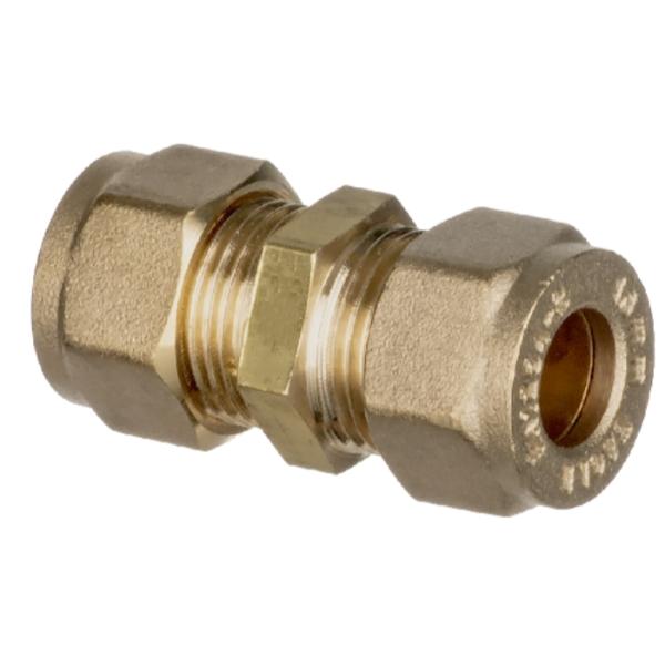 Easi Plumb 10mm CxC Brass Compression Straight Coupling 610