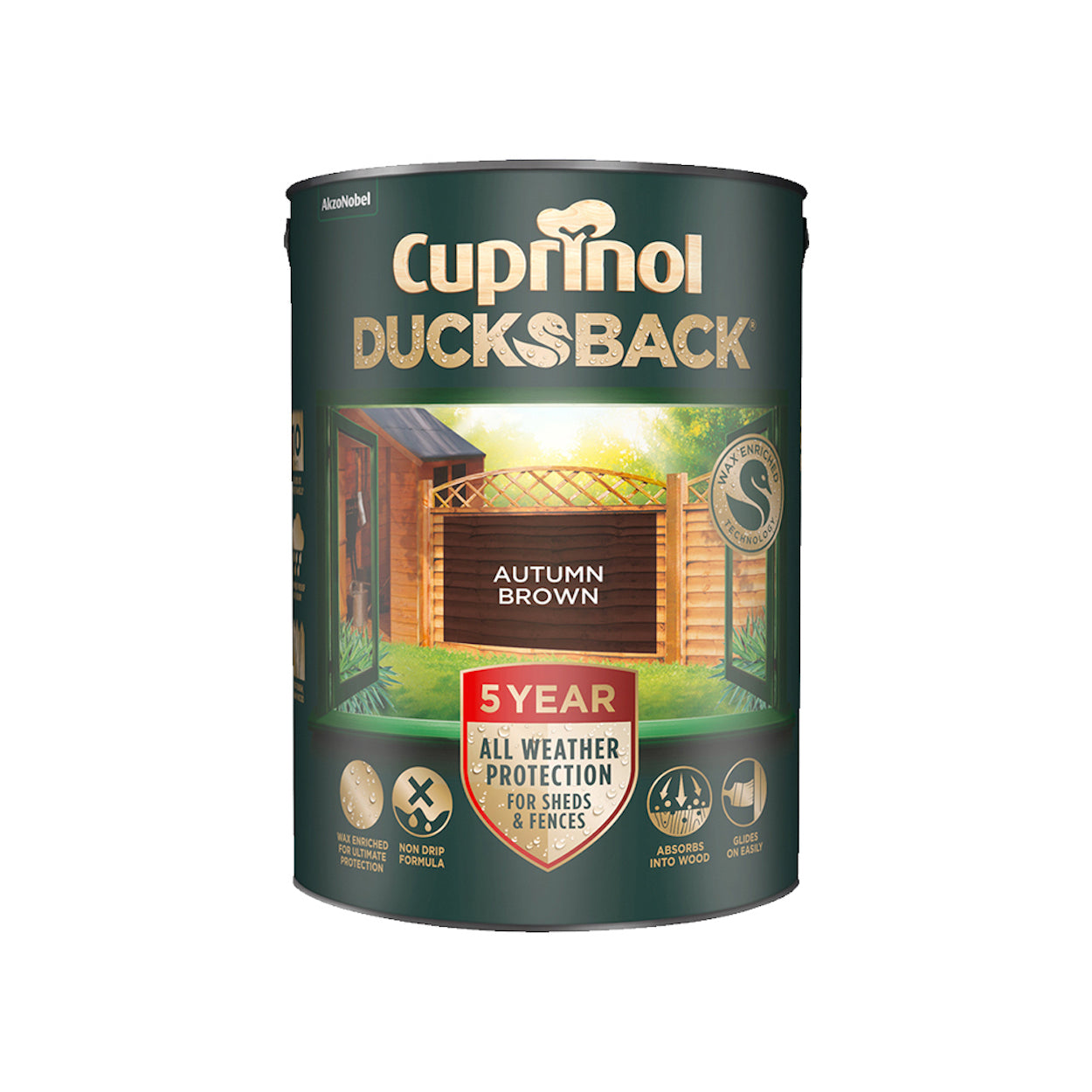 Cuprinol Ducksback Autumn Brown 5L