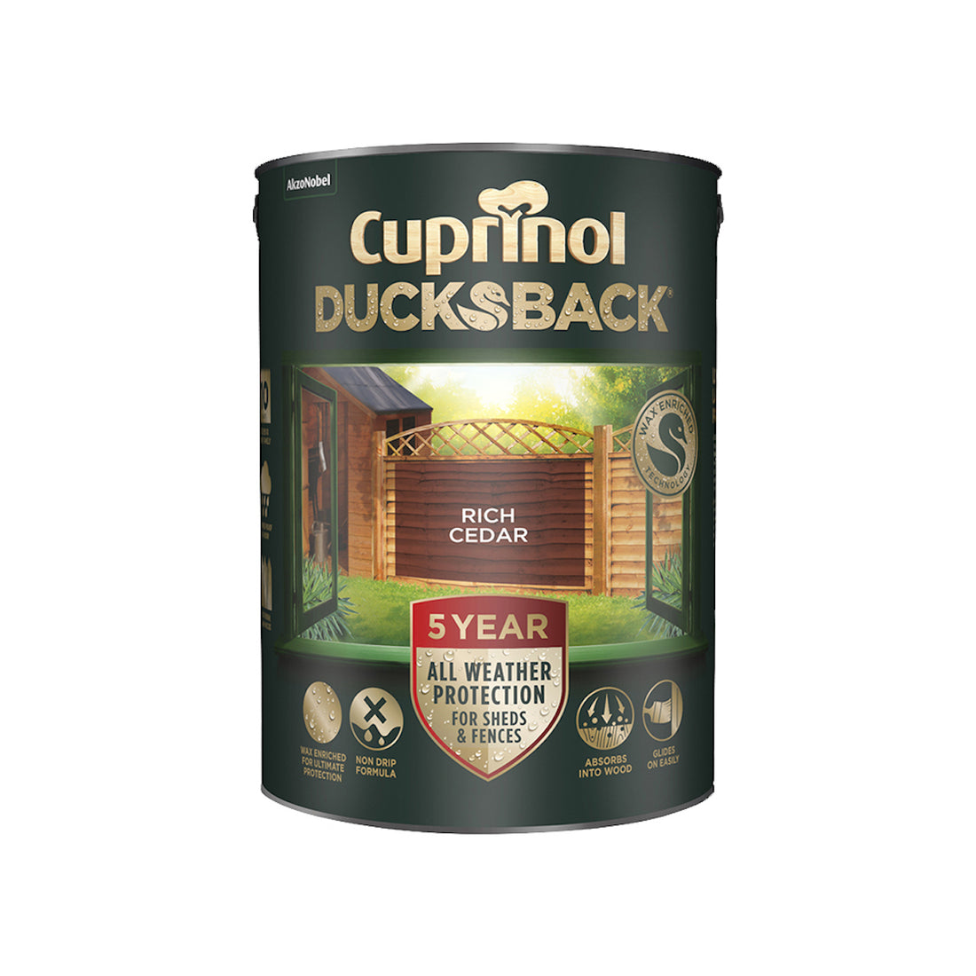 Cuprinol Ducksback Rich Cedar 5L