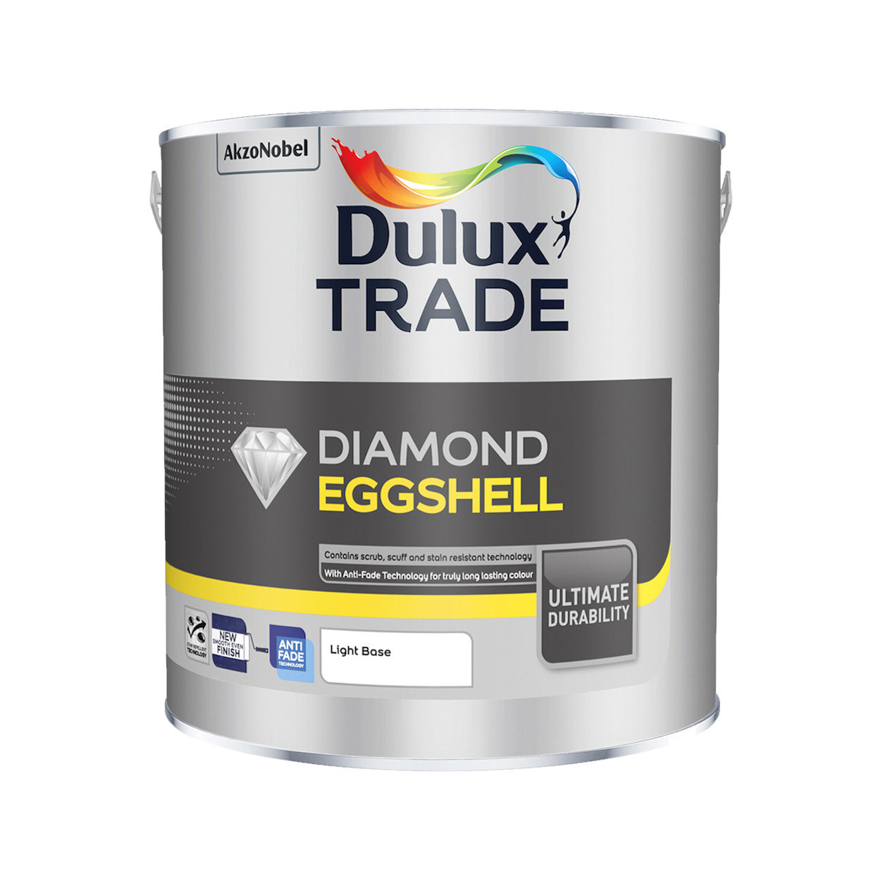 Dulux Trade Diamond Eggshell Light Base 2.5L