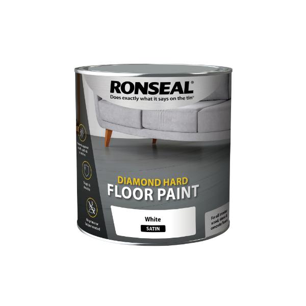 Ronseal Diamond Hard Floor Paint White 2.5L