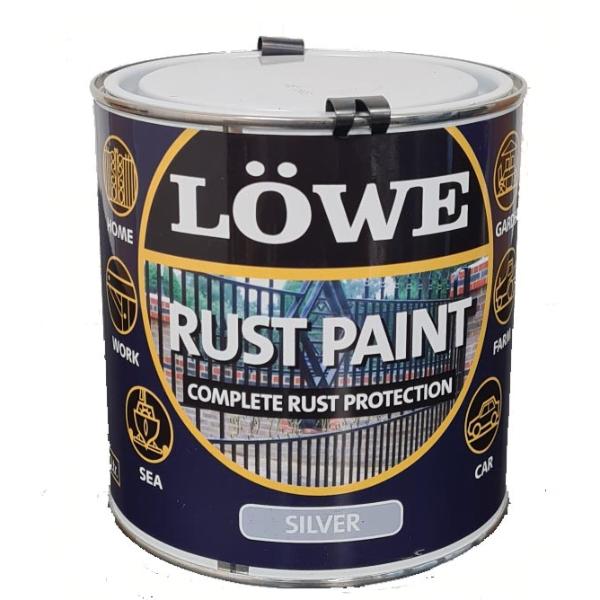 Lowe Rust Paint Silver 1L