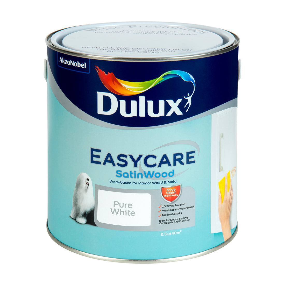 Easycare Satinwood Pure White 2.5L