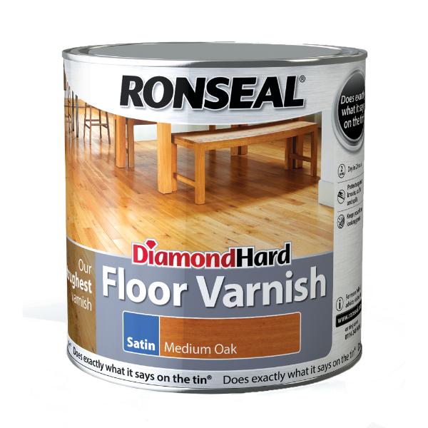 Ronseal Diamond Hard Med Oak 2.5L