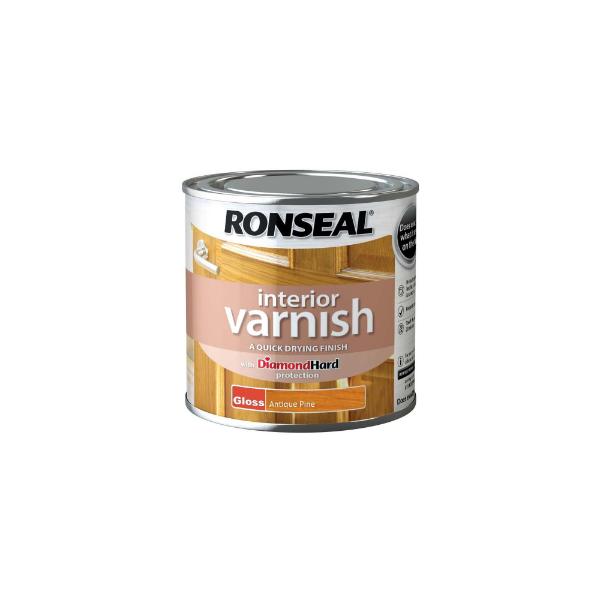 Ronseal Interior Varnish Gloss Alpine Pine 250ml