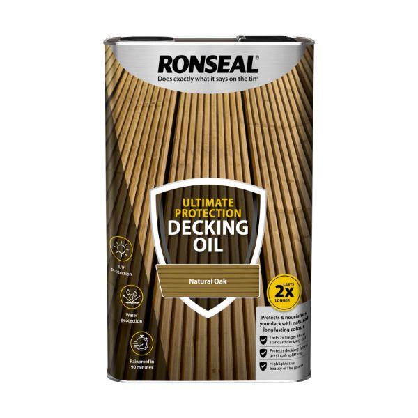 Ronseal Ultimate Decking Oil Natural Oak 5Lt