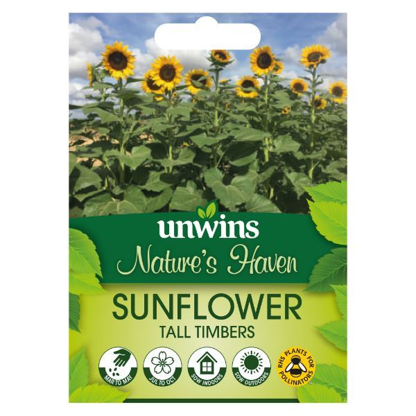 Unwins Seed Packet Natures Haven Sunflower Tall Timbers – Co-Op Superstores