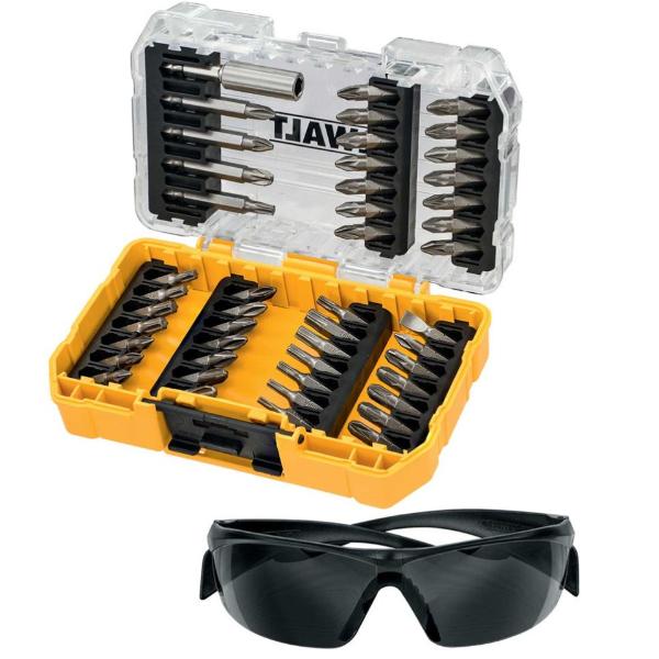 Dewalt 47 Piece Screw Driving Set + Safety Glasses