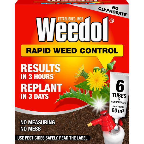 Weedol Rapid Weed Control Tubes 6-Pack