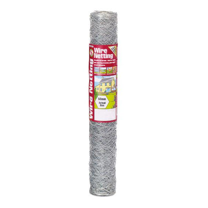 Gardman Galvanised Wire Netting 10X0.9M 50Mm