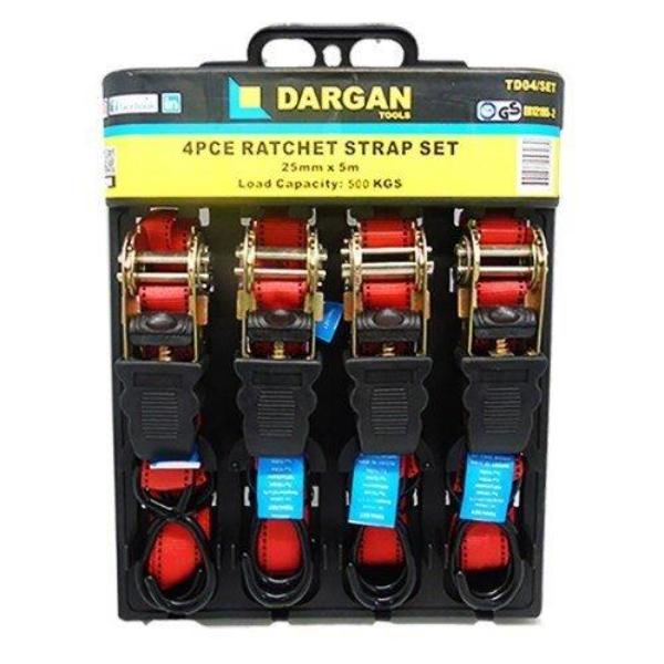 Dargan 4pce Ratchet Strap Set