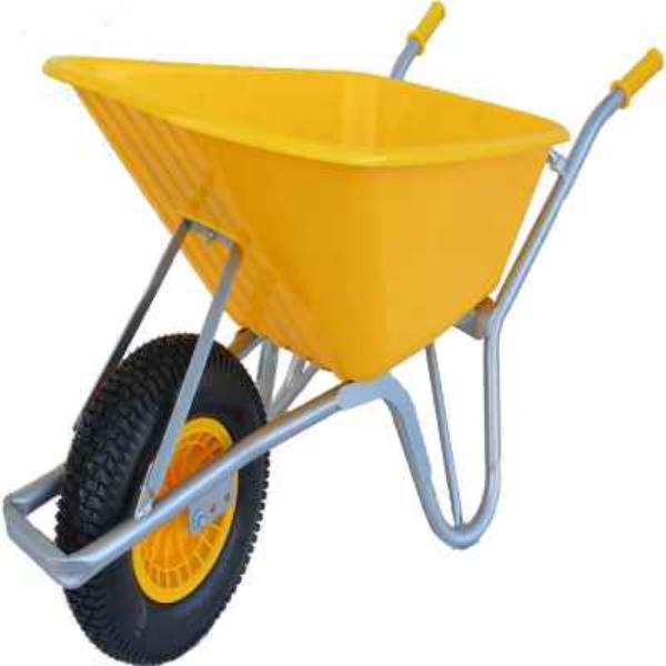 Moy Yellow Builders Blazer Wheelbarrow 100L