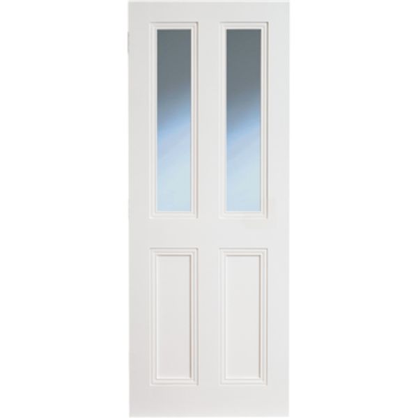 Indoors Claremont Primed Bevelled Glazed Door 80X32