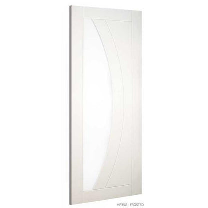 Deanta HP35 Clear Glass Primed White Door 2032X813X45