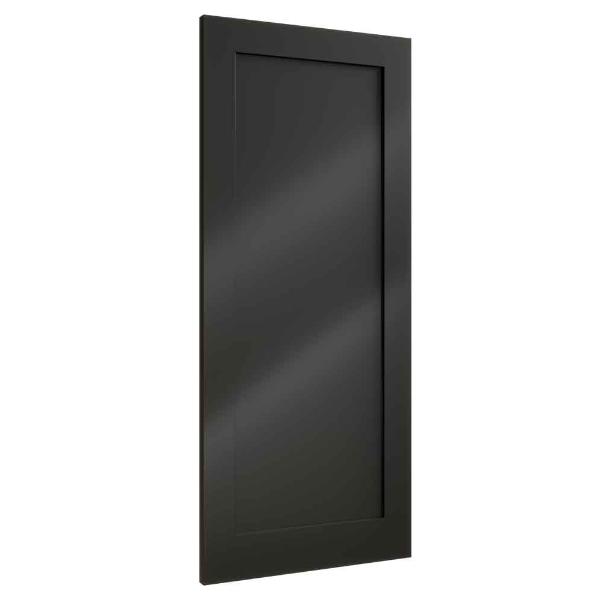 Deanta Shaker style Solid Black Door 80 x 32