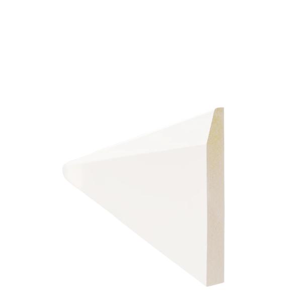 Canadia Chamfered White Primed MDF Skirting 18x144x5400mm