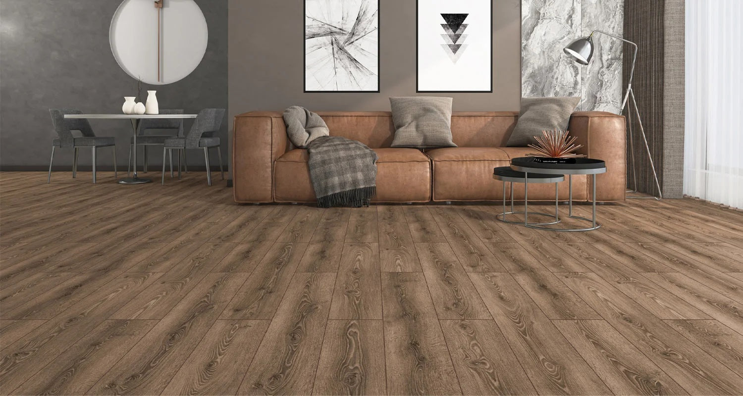 Canadia Bosphorus Oak 8mm 4V Reg AC4 Laminate Flooring 2.22 SQ Yds