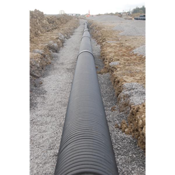 300mm Twinwall Unperforated Pipe 6M