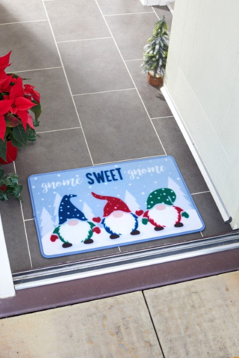 Gnome Sweet Gnome Christmas Door Mat - 40 x 60 cm