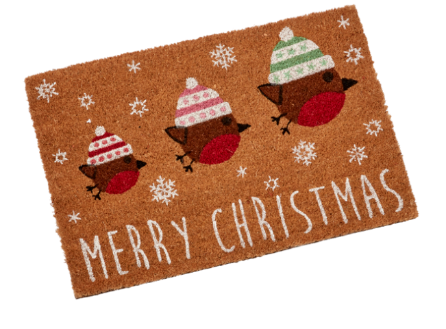 Festive Feathers Door Mat 40 x 60 cm