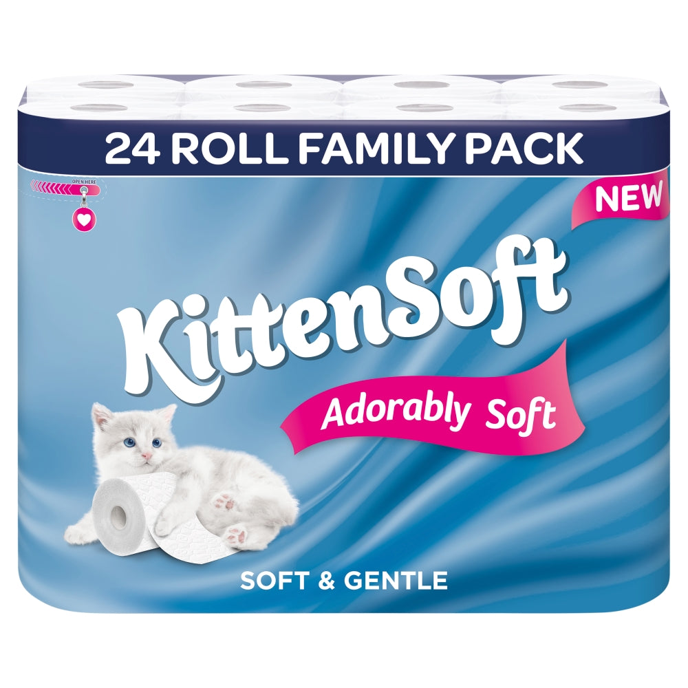 Kittensoft Toilet Roll 24 Pack 3 Ply