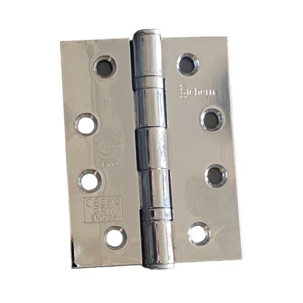 Sichern Grade 11 Polished Chrome Ball Bearing Hinges