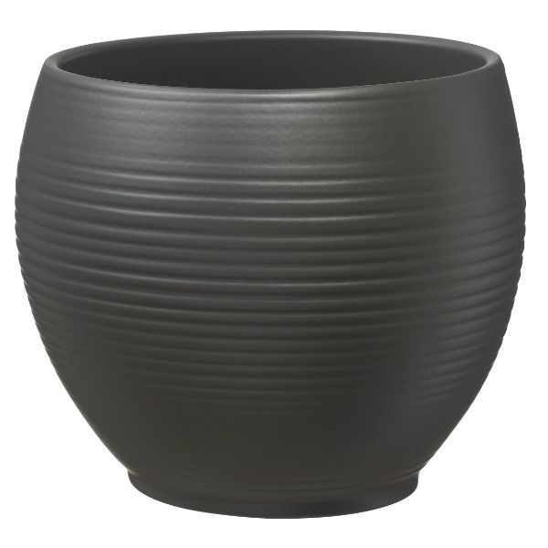 SK Indoor Pot  Manacor Matte Anthracite D16Cm X H13Cm