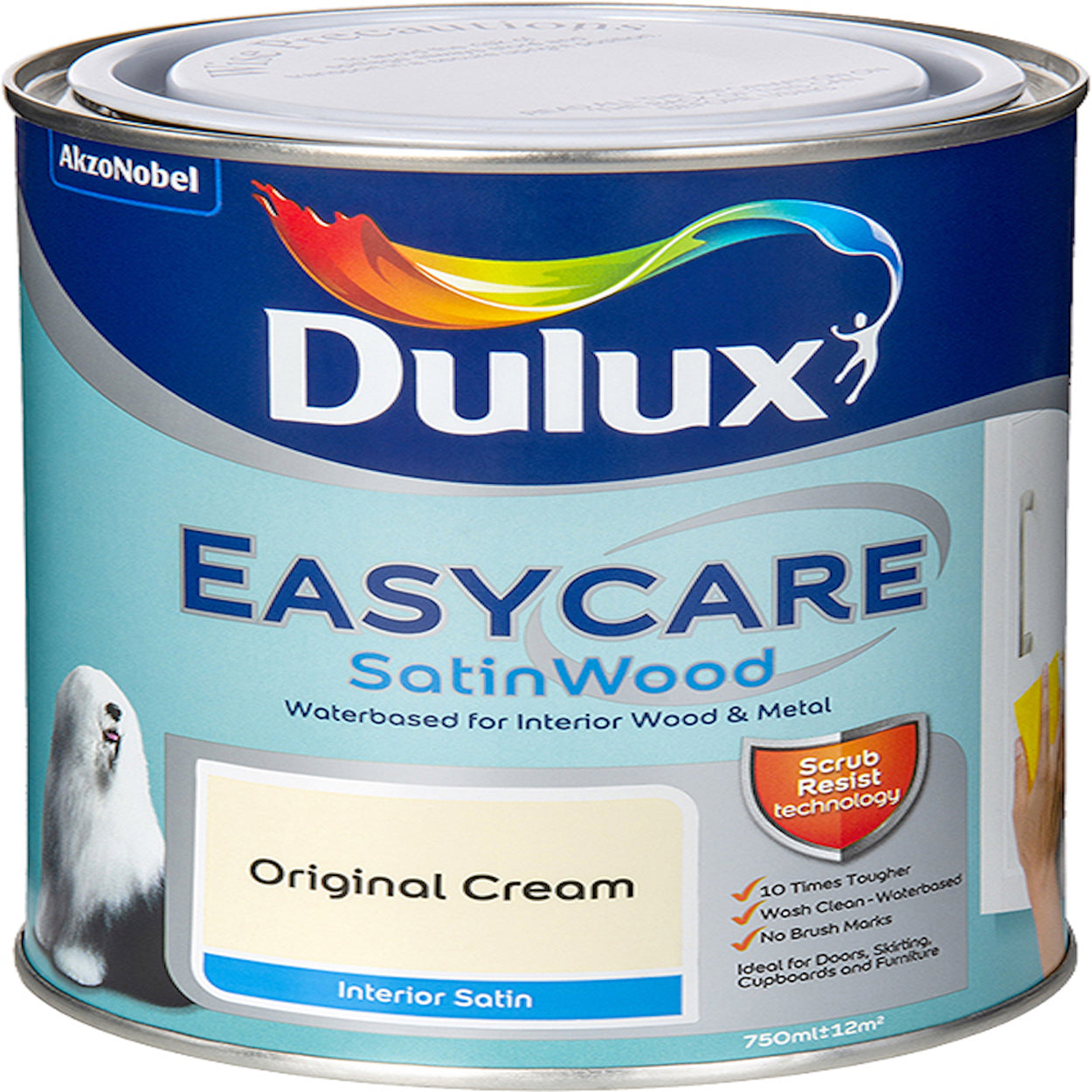 Dulux Easycare Satinwood Original Cream 750Ml