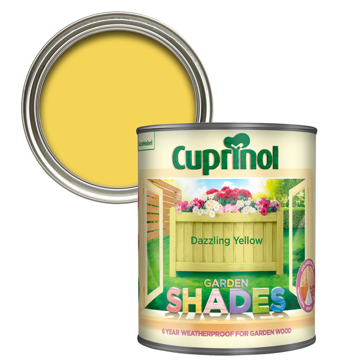 Cuprinol Garden Shades Dazzling Yellow 1L