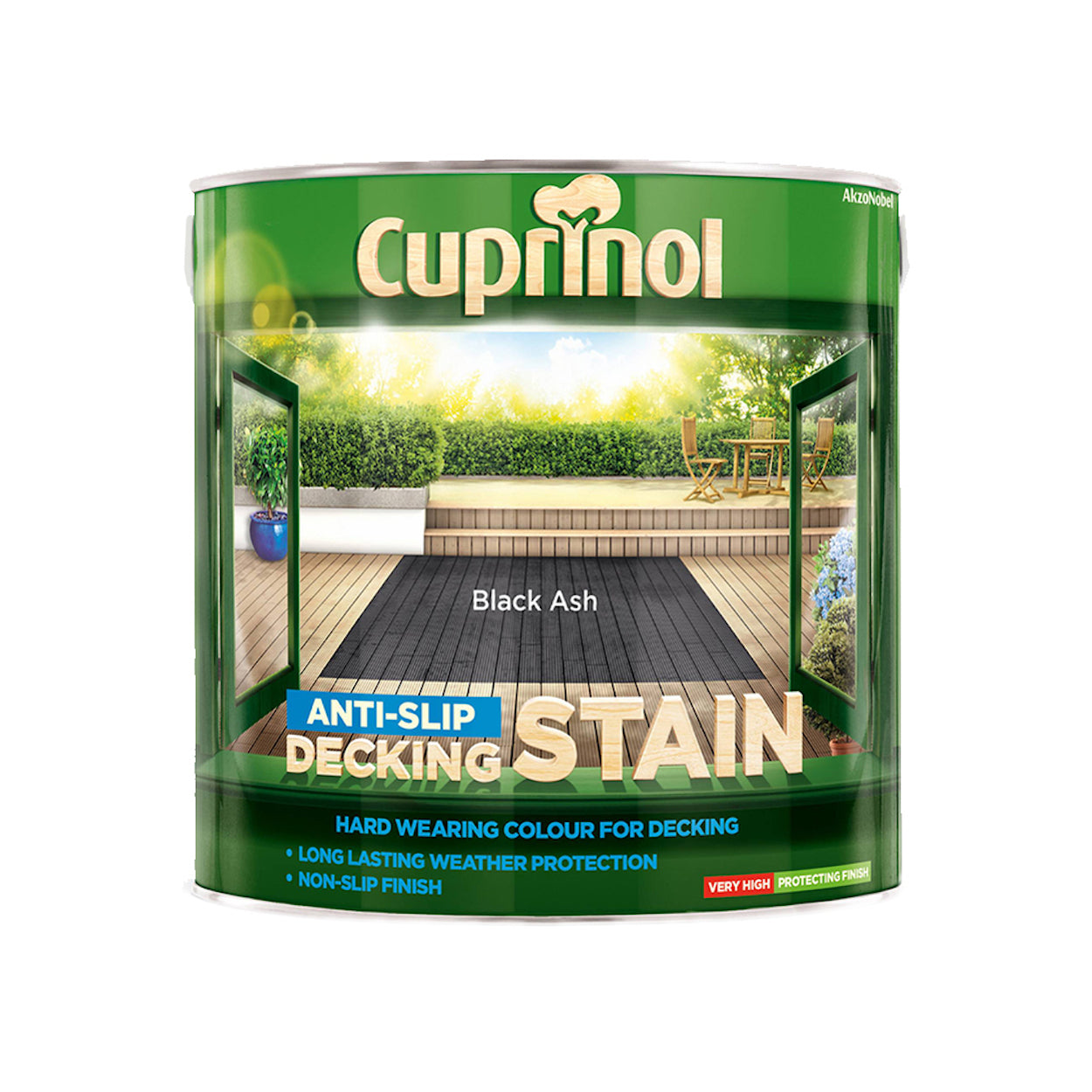 Cuprinol Anti-Slip Decking Stain Black Ash 2.5L